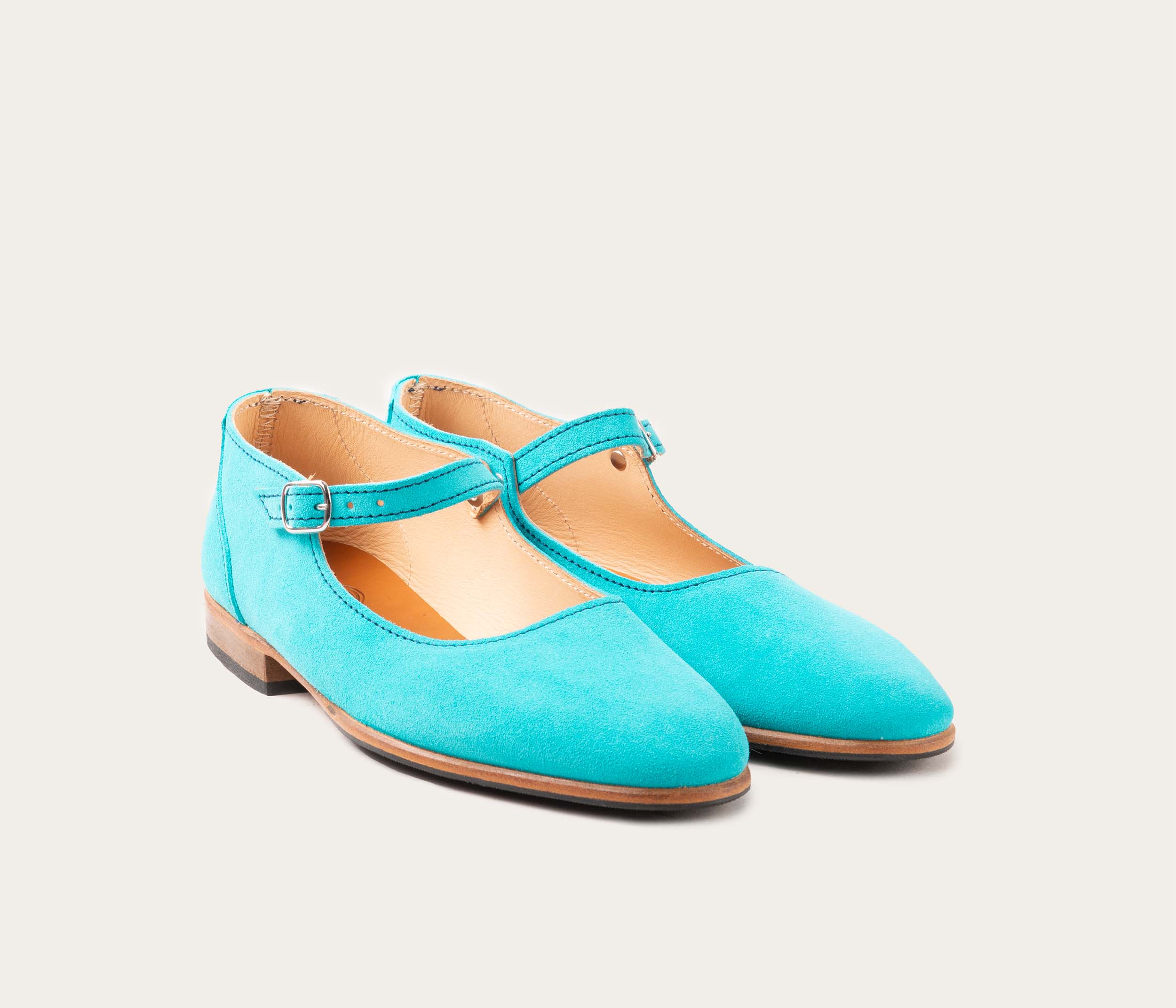 Jeanne, babie Velours Turquoise - Image 3