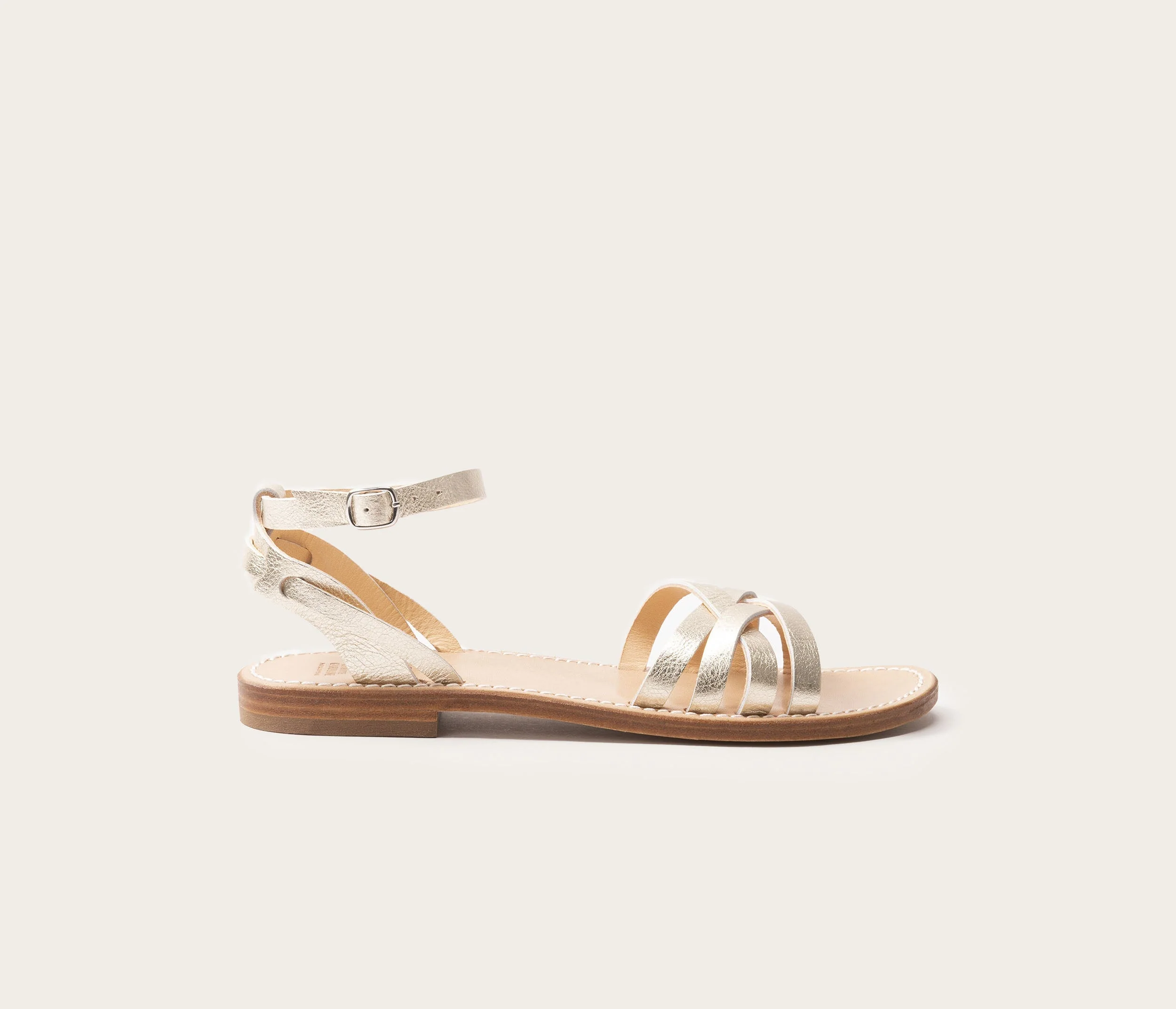 Bali Sandale Champagne avec patins - Archive