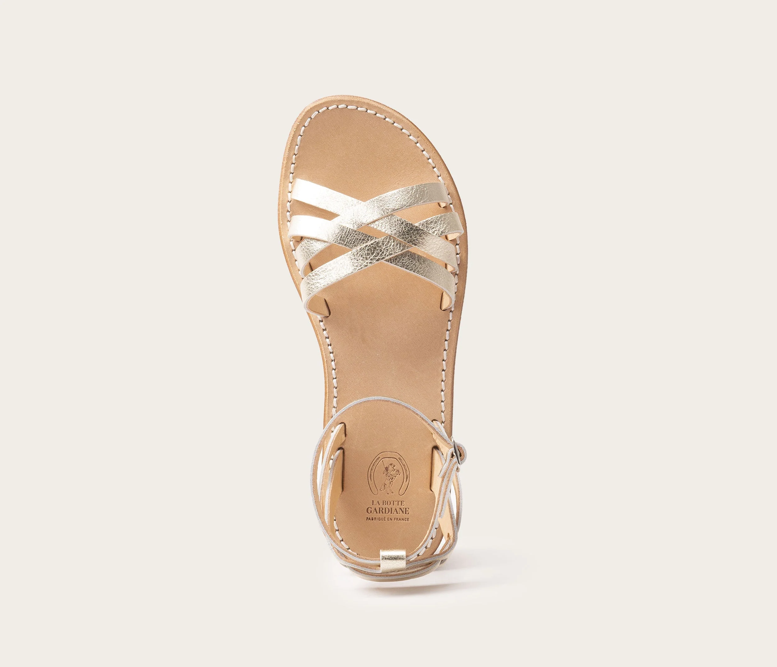 Bali Sandale Champagne avec patins - Archive - Image 4
