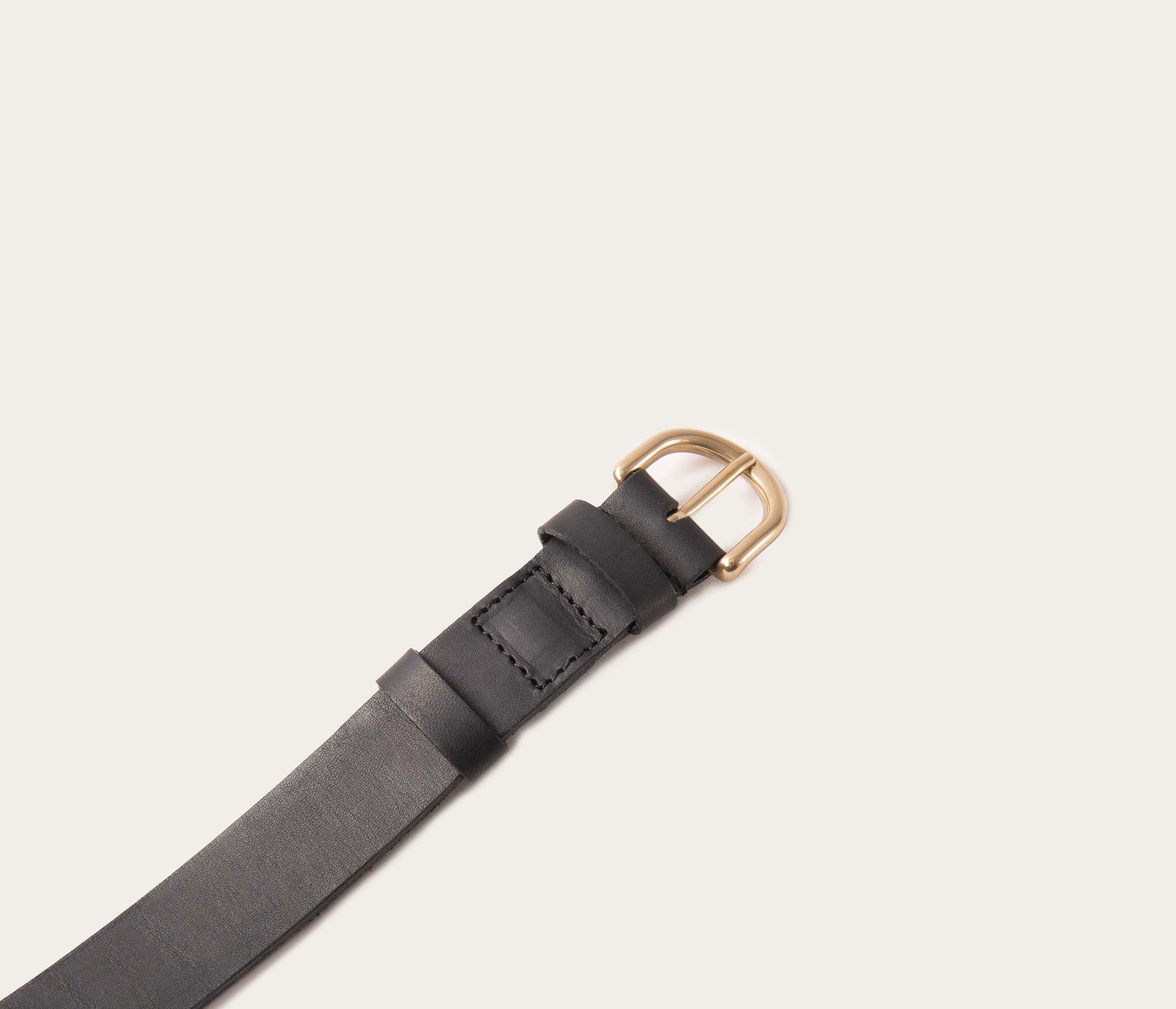 Ceinture 25mm noir boucle or - Image 3