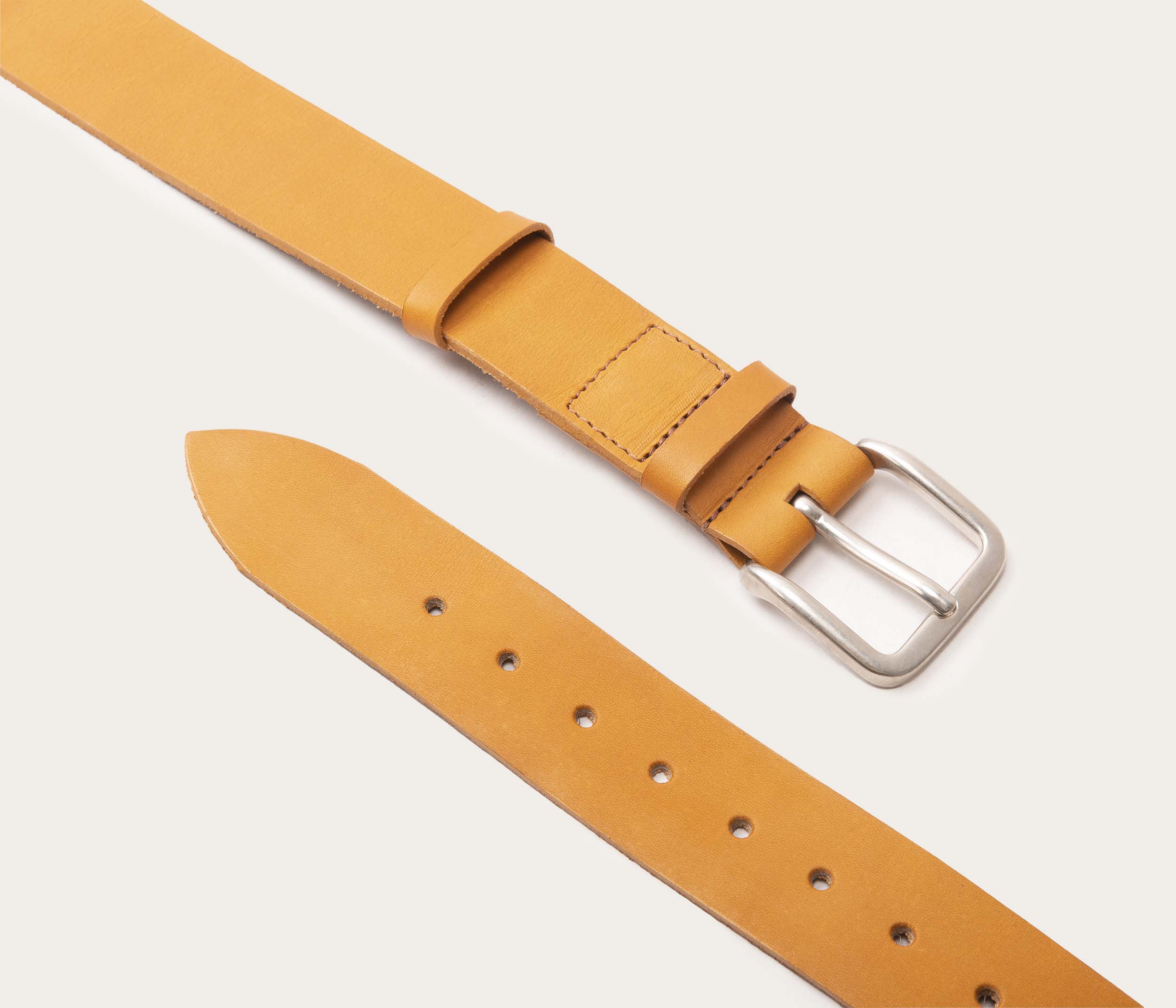 Ceinture 35mm naturel boucle argent - Image 3