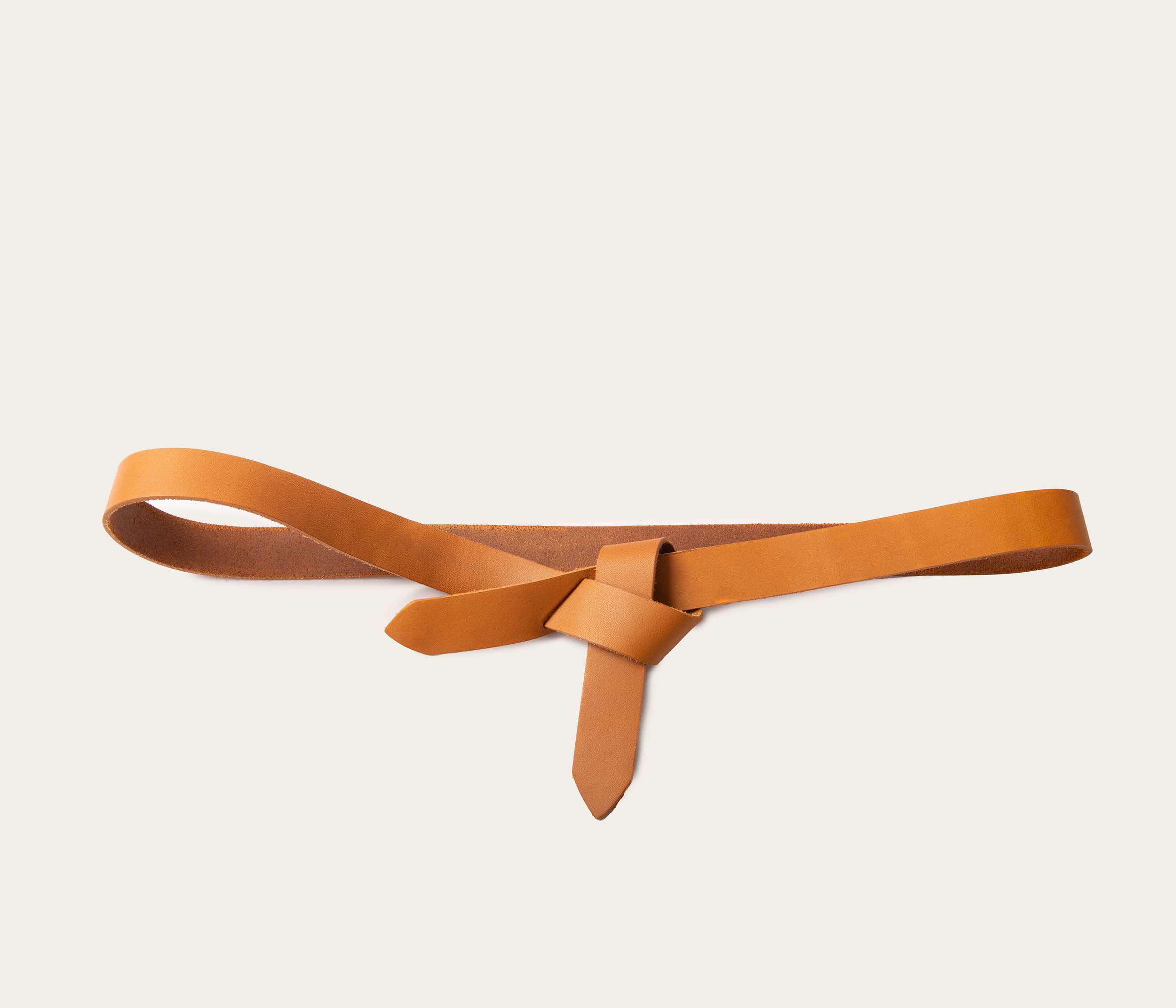 Ceinture nouée en cuir naturel - Image 3