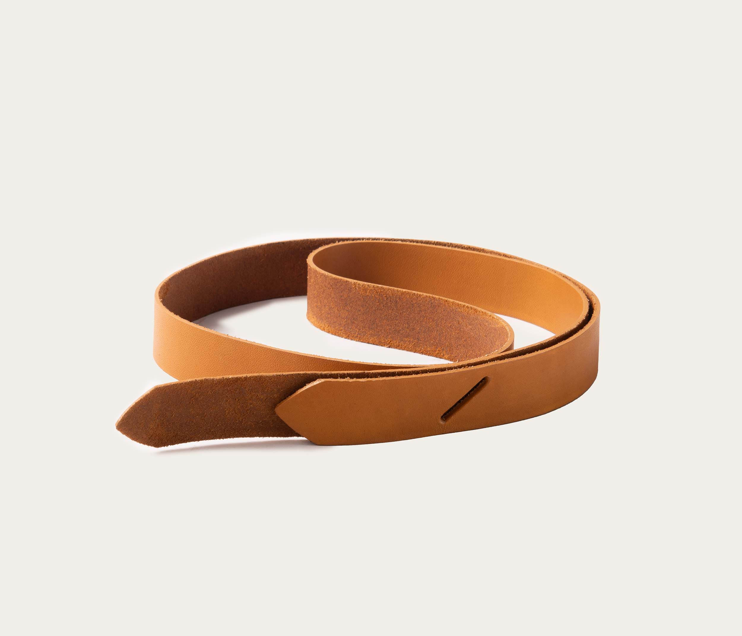 Ceinture nouée en cuir naturel - Image 4