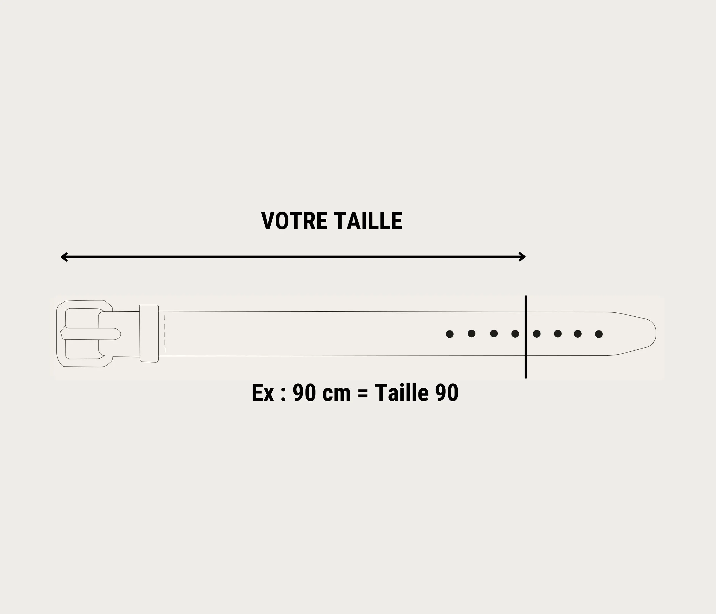 Ceinture 35mm noir boucle argent - Image 4