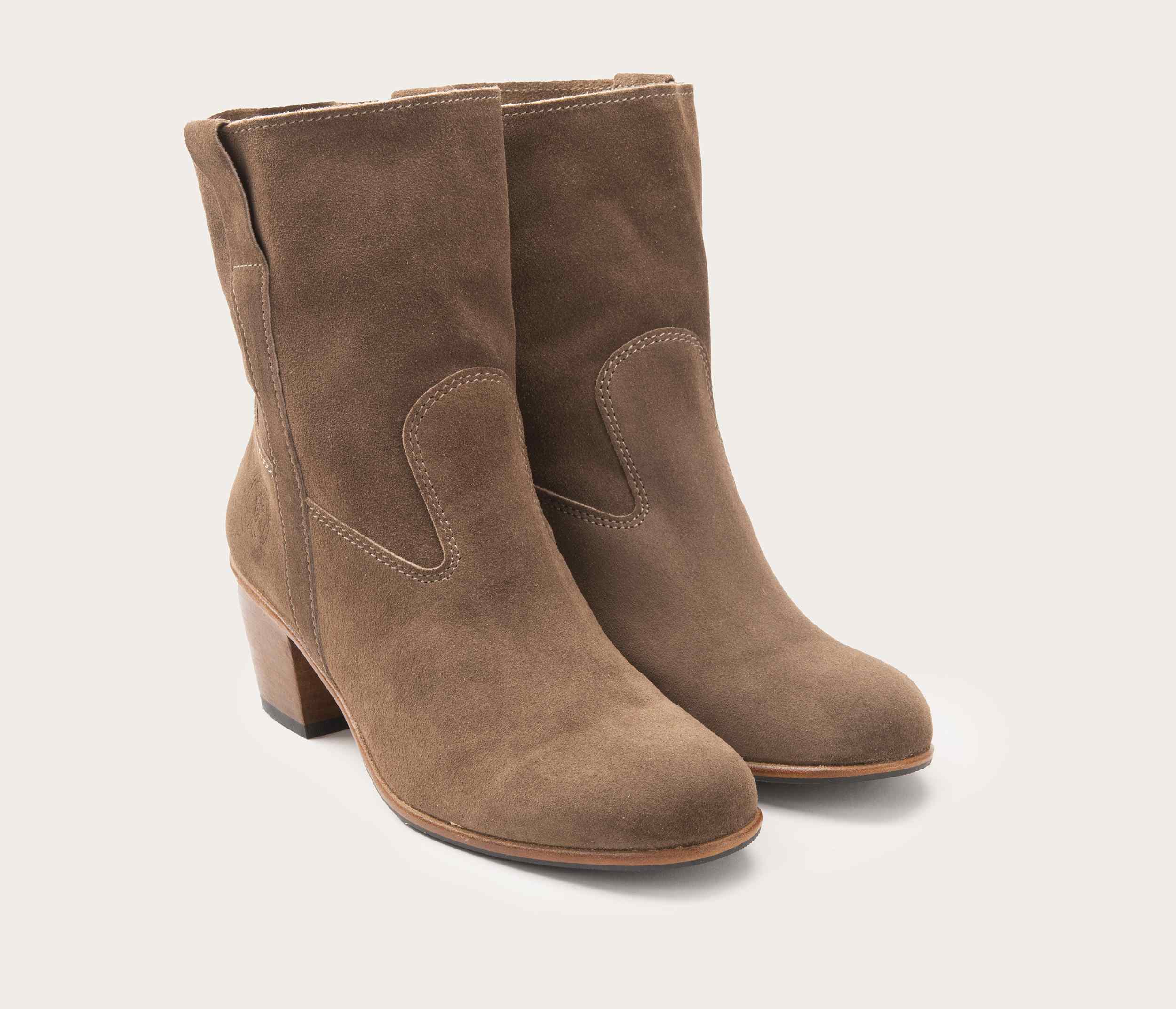 Céleste Bottine Velours Taupe - Prix Doux - Image 2