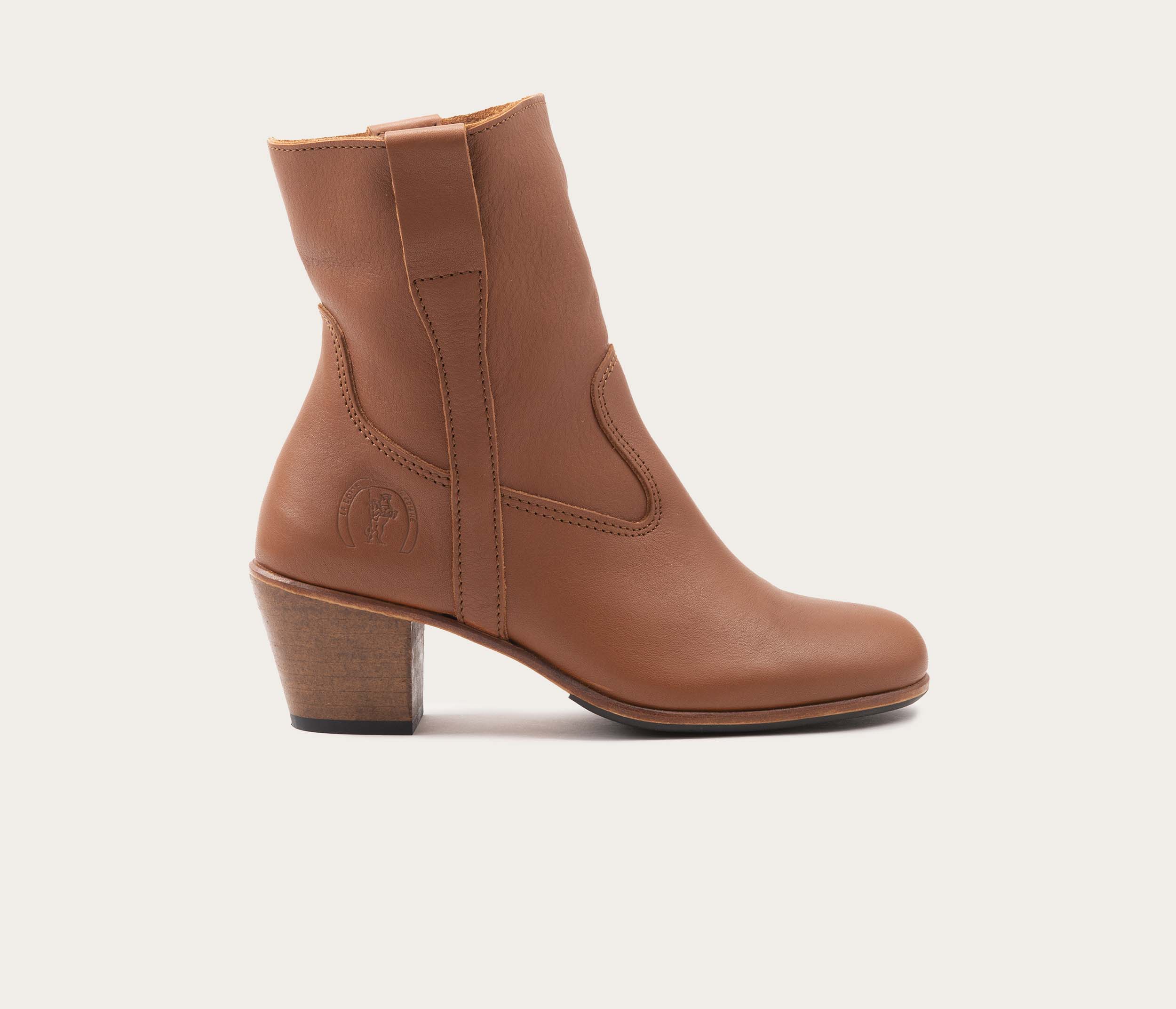 Céleste Bottine Souple Cognac - Prix Doux