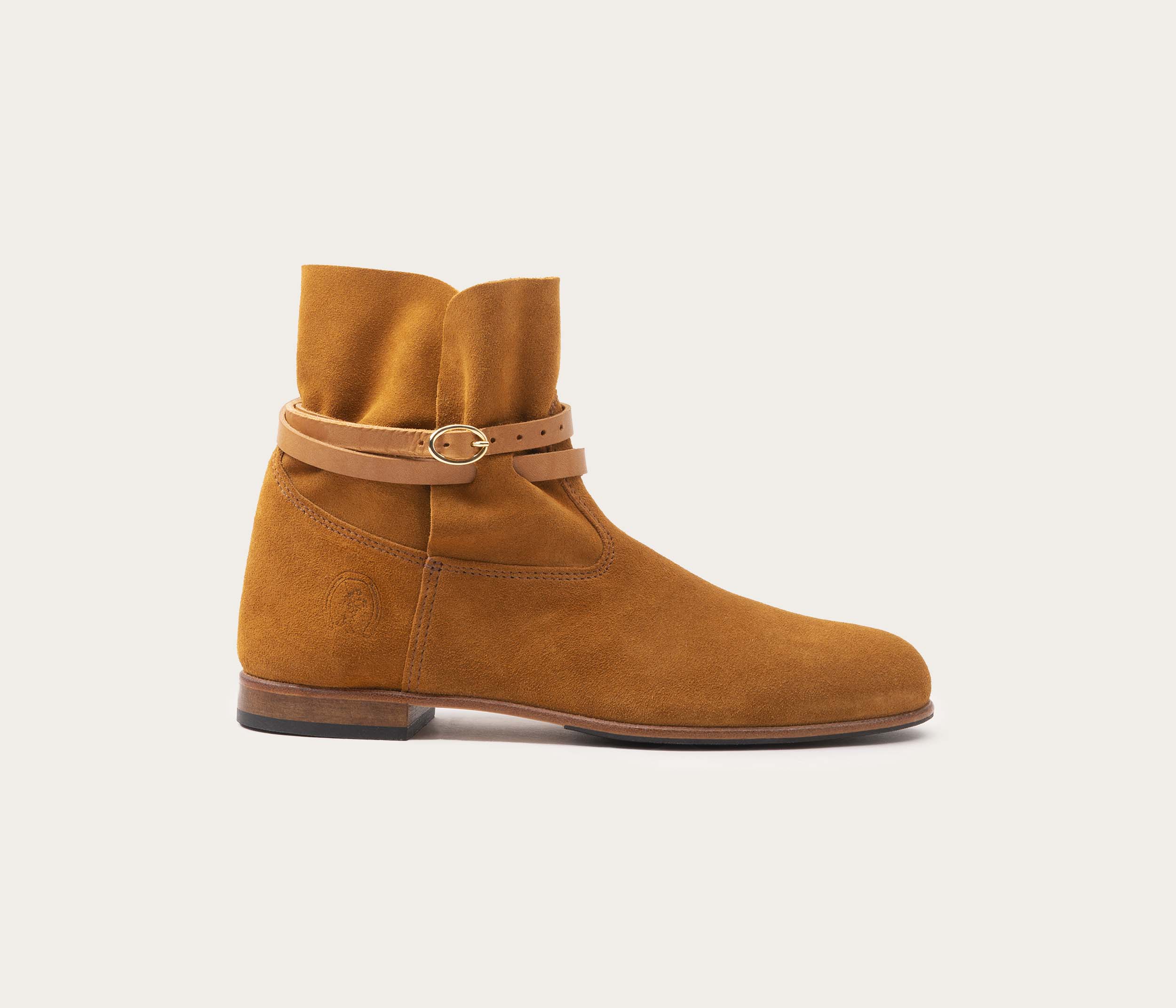 Chelby Bottine Velours Ecureuil - Prix Doux