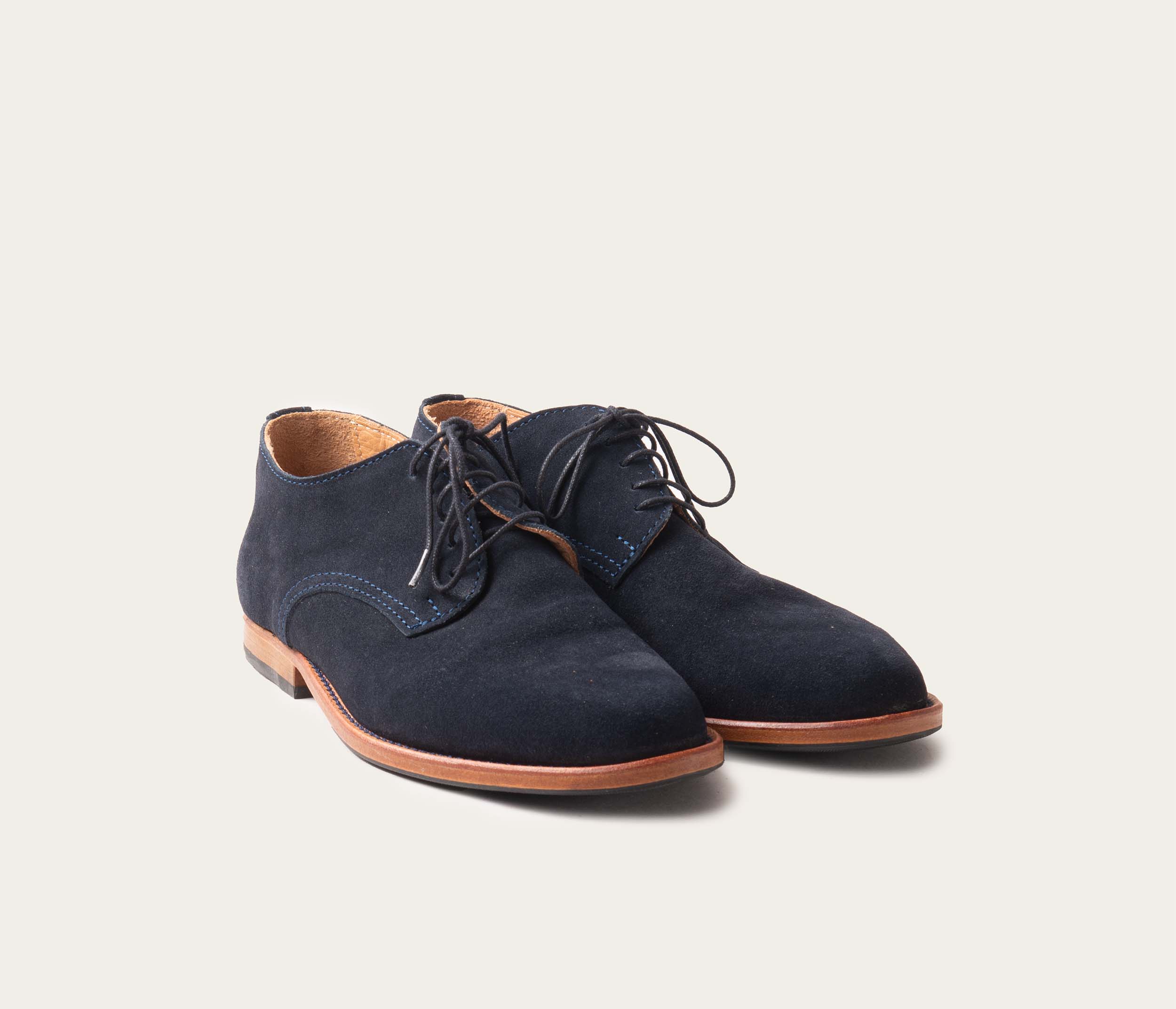 Derby Paris velours Bleu - Prix doux - Image 2