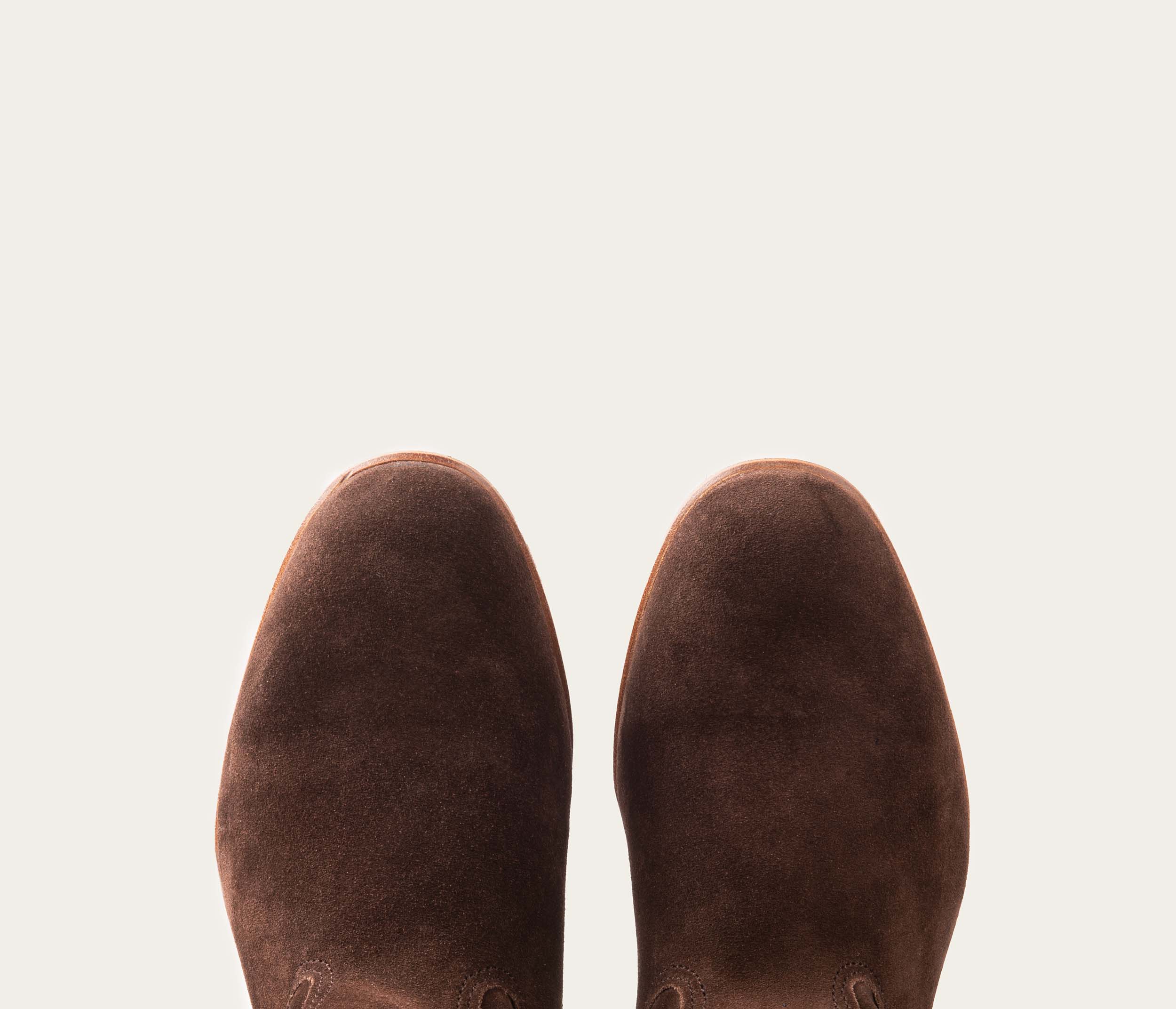 Ella Botte Femme Velours Chocolat - Image 4
