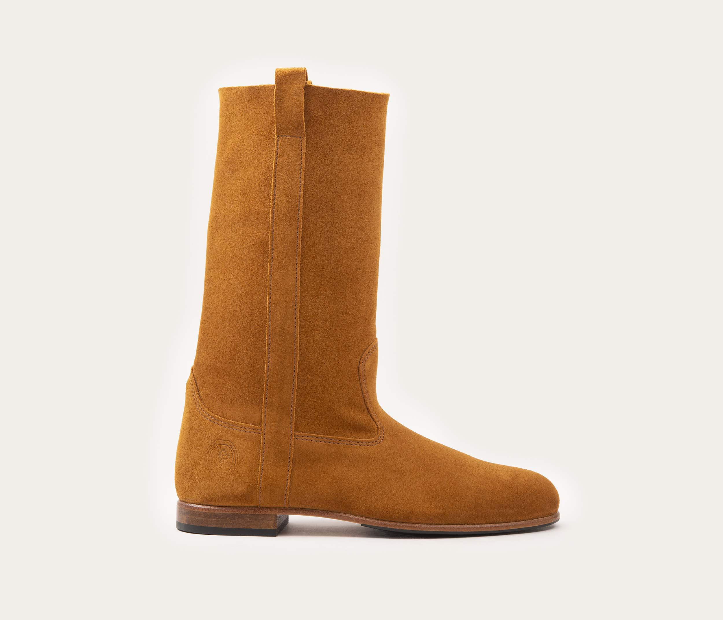 Ella Botte Femme Velours Ecureuil - Prix Doux