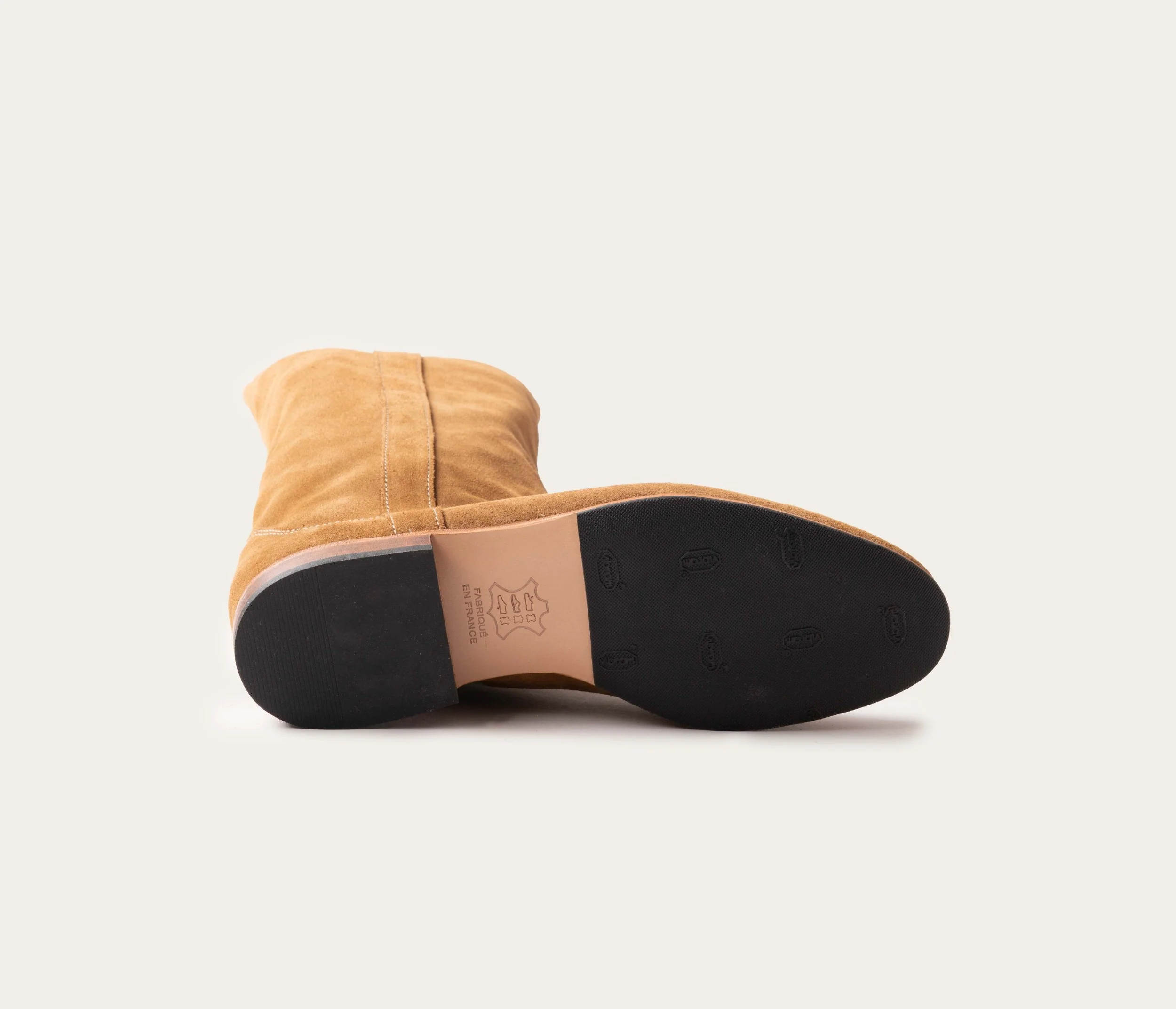 Elloa Botte Femme Velours Havane - Image 4
