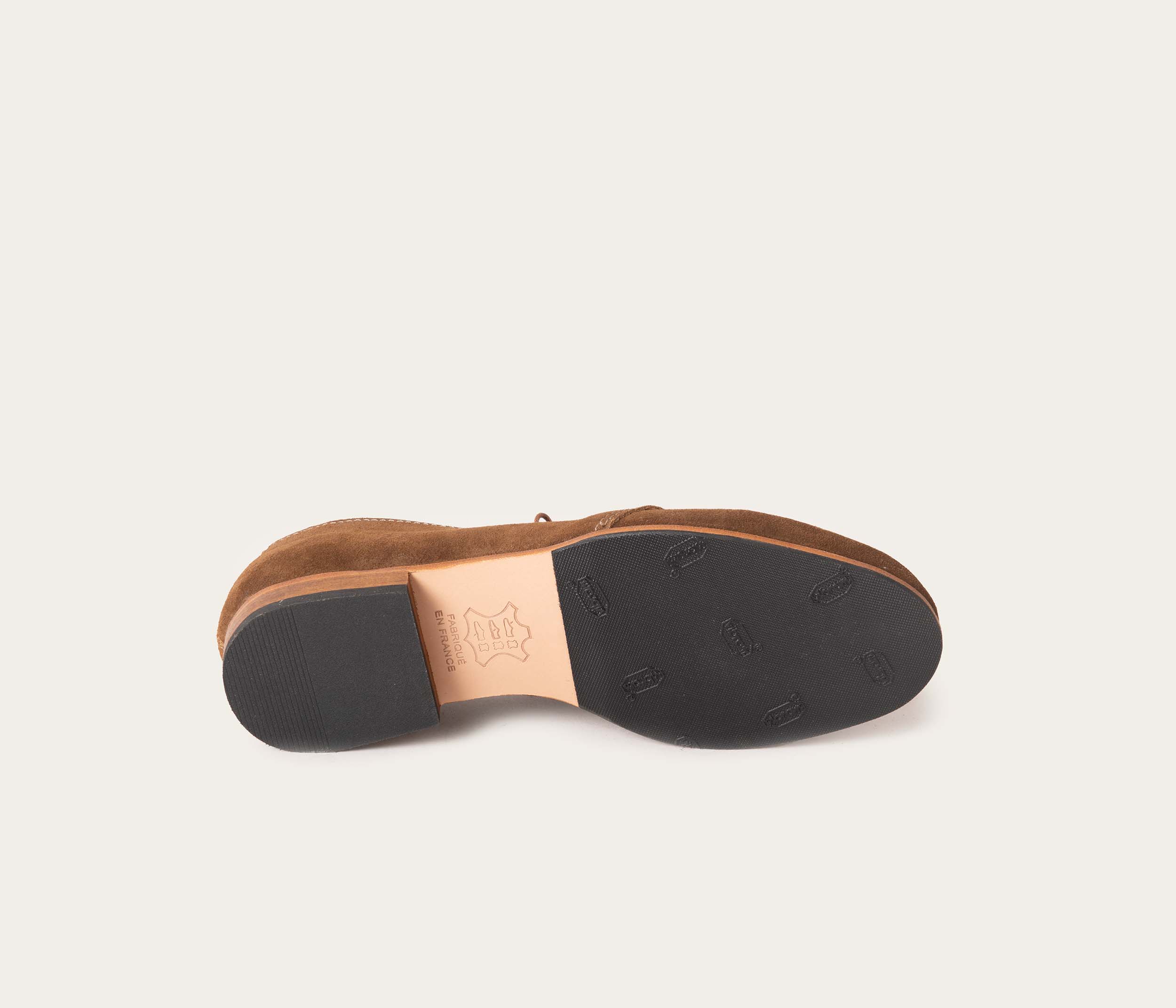 Georges Derby Velours Taupe - Image 4