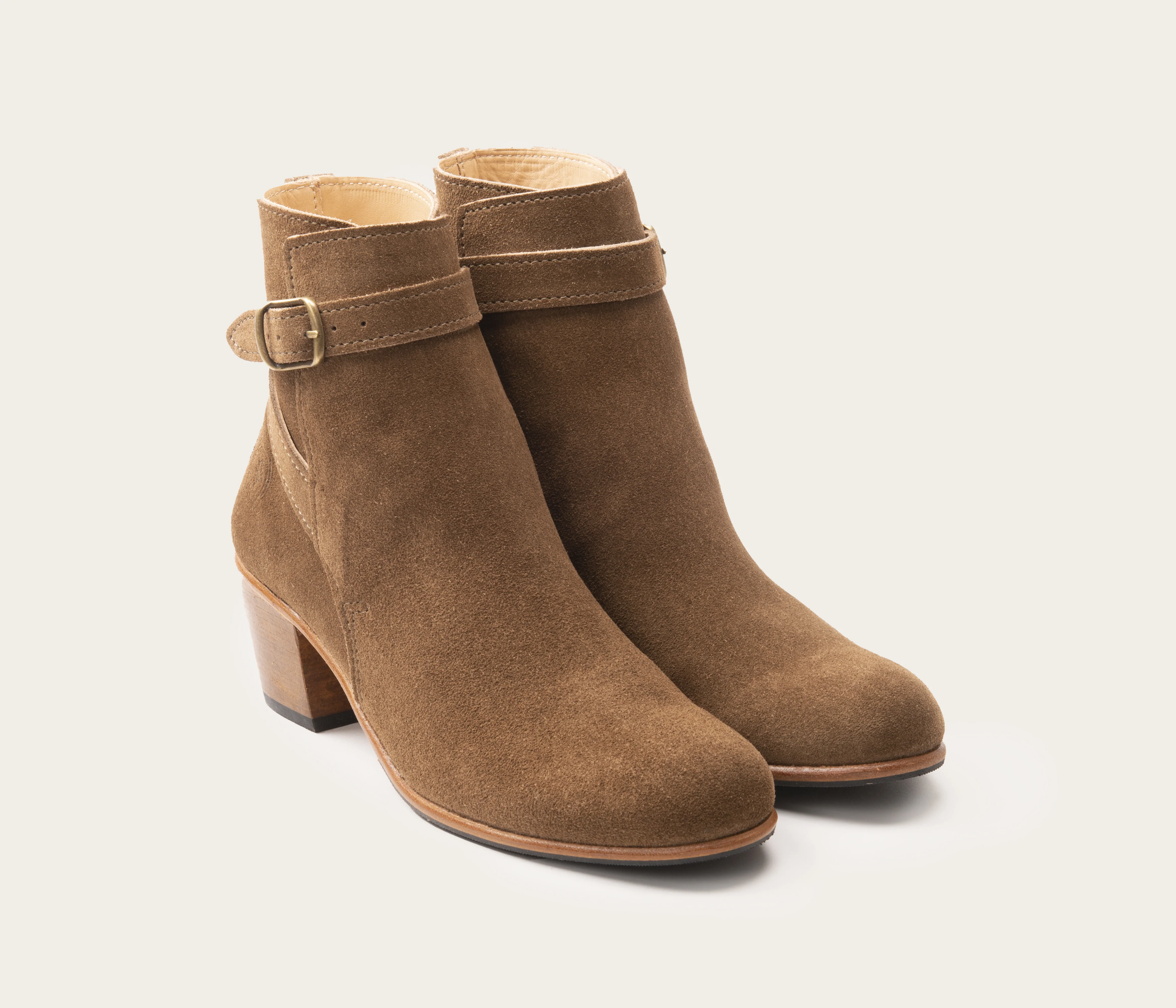 Jaipur Bottine velours Taupe - Prix Doux - Image 2
