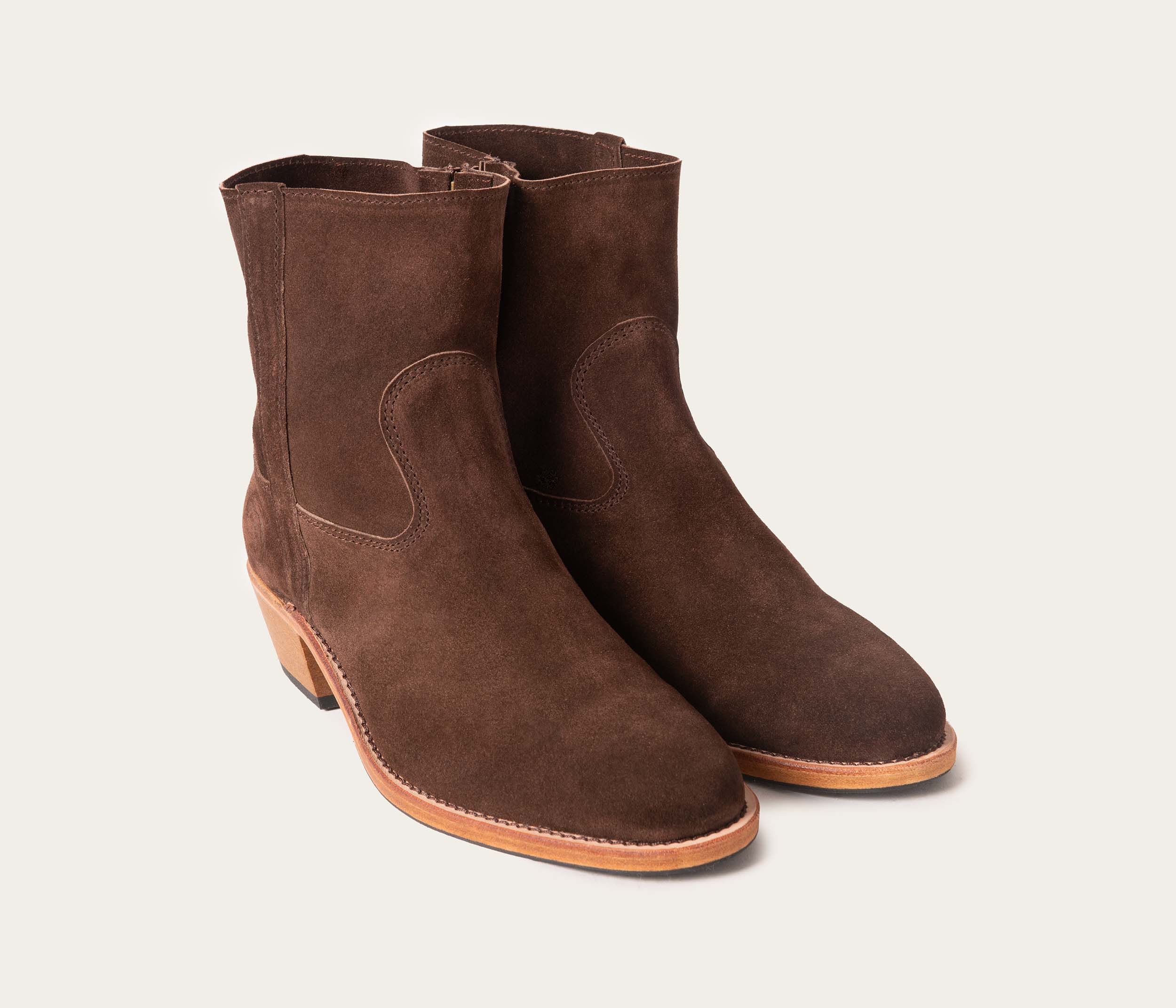 Joy Bottine Velours Chocolat - Image 3