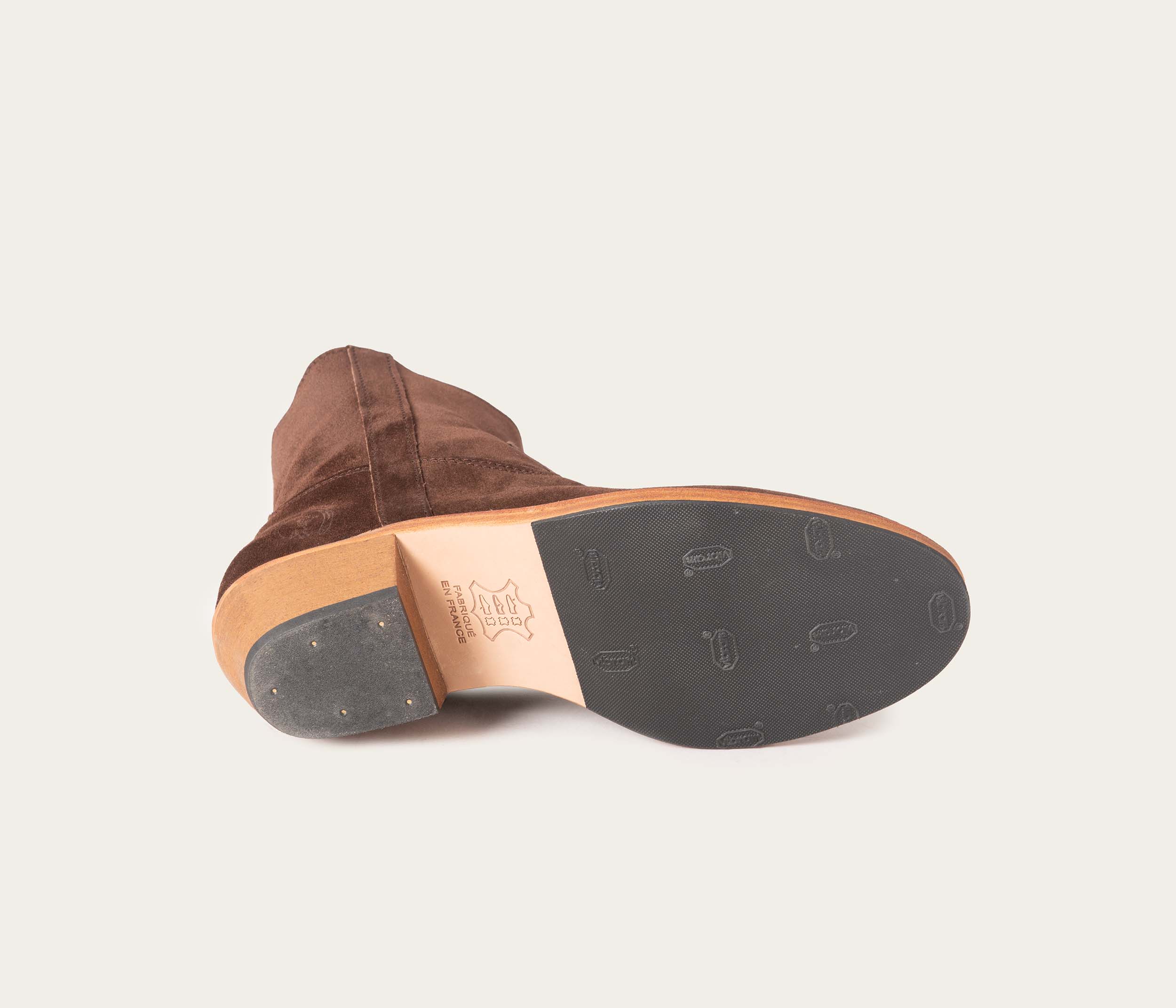 Joy Bottine Velours Chocolat - Image 6