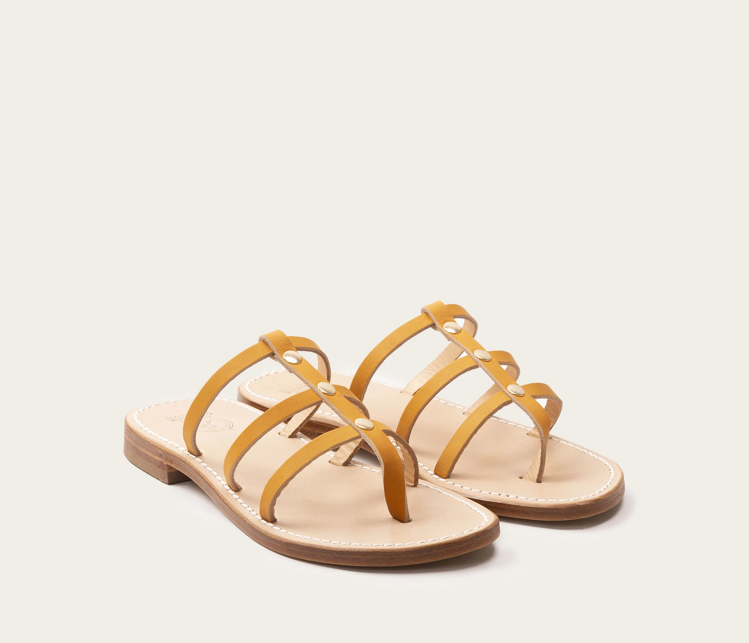 Lunel Sandale Naturel avec Patins - Prix Doux - Image 2