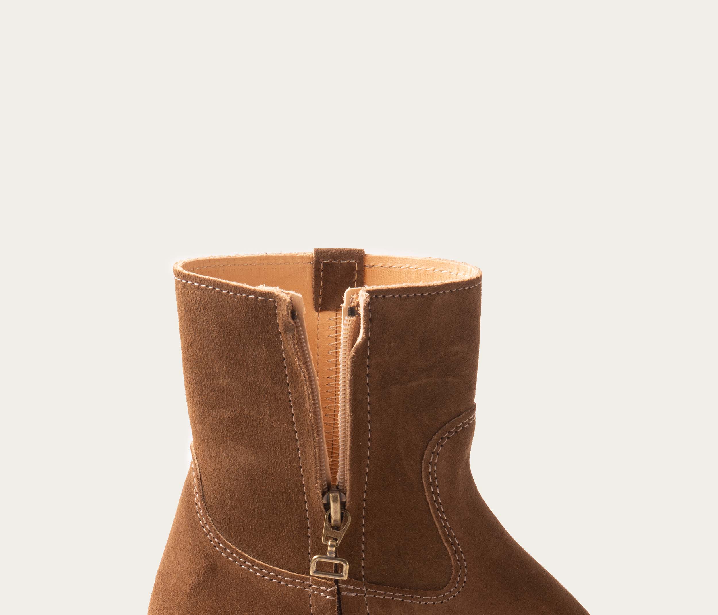 Terence Bottine Velours Taupe - Image 4