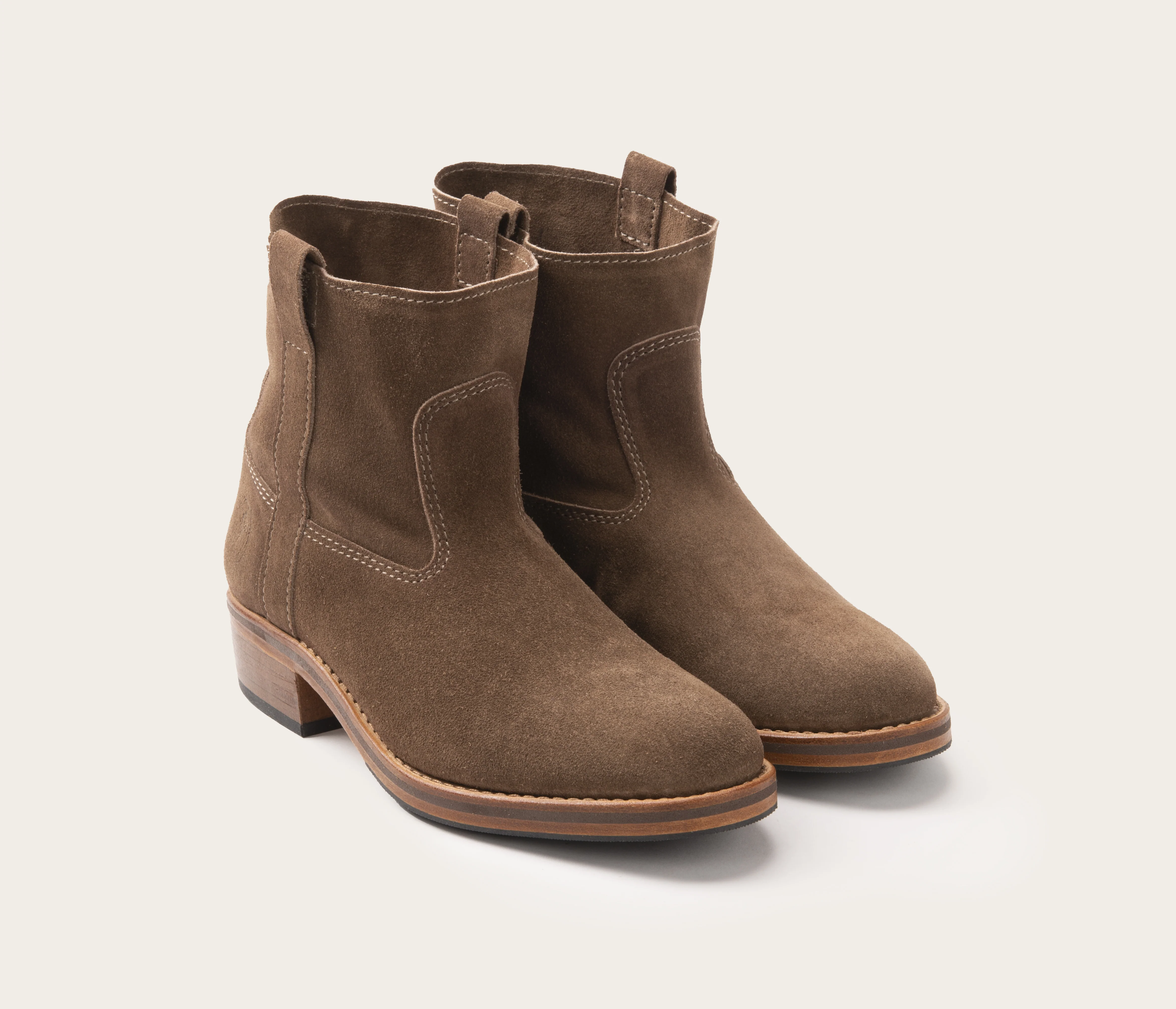 Tiers Gardian Bottine Velours Taupe - Prix Doux - Image 2